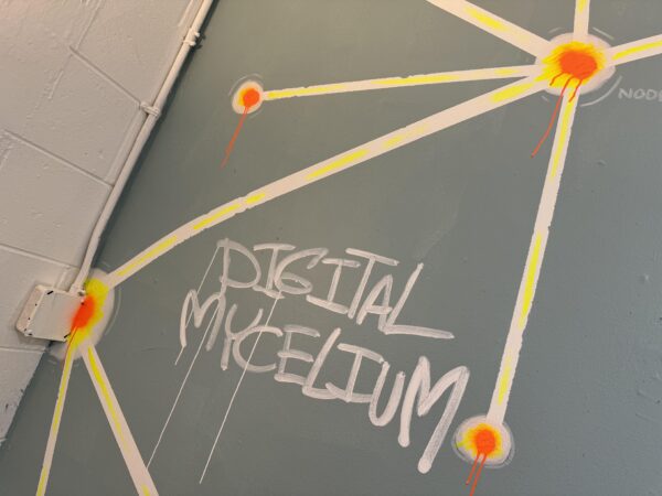 "Digital Mycelium" Conference Room wall artwork